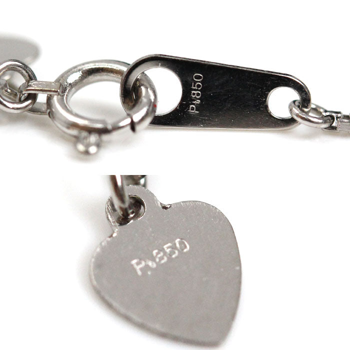 KASHIKEY Pt900プラチナ Pt850プラチナ K18 カシケイ モア ネックレス ダイヤモンド0.747ct/0.30ct 7.1g ～45cm フリーチェーン レディース【中古】