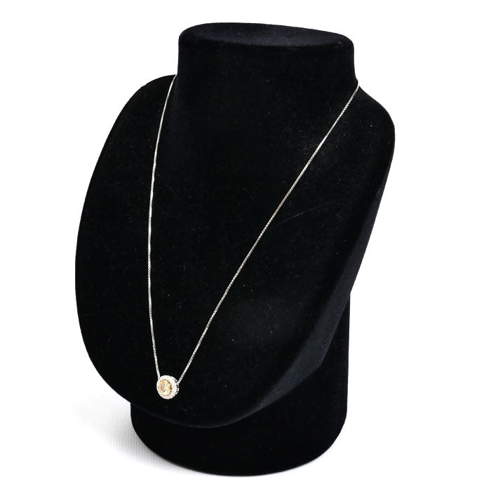 KASHIKEY Pt900プラチナ Pt850プラチナ K18 カシケイ モア ネックレス ダイヤモンド0.747ct/0.30ct 7.1g ～45cm フリーチェーン レディース【中古】