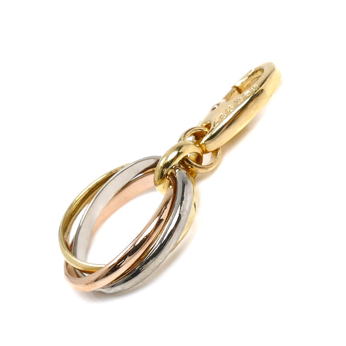 CARTIER カルティエ K18YG イエローゴールド K18PG ピンクゴールド K18WG トリニティ チャーム ペンダントトップ 2.5g レディース【中古】