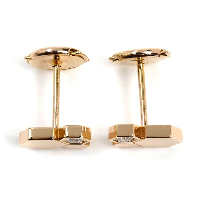 Chaumet ショーメ K18PG ピンクゴールド ビー ドゥ ショーメ ピアス 083985 ダイヤモンド 3.3g レディース【中古】
