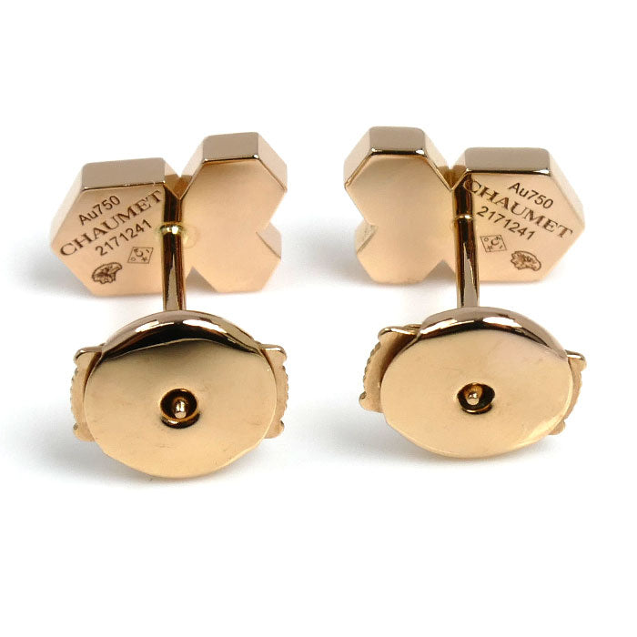 Chaumet ショーメ K18PG ピンクゴールド ビー ドゥ ショーメ ピアス 083985 ダイヤモンド 3.3g レディース【中古】