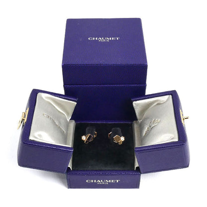 Chaumet ショーメ K18PG ピンクゴールド ビー ドゥ ショーメ ピアス 083985 ダイヤモンド 3.3g レディース【中古】