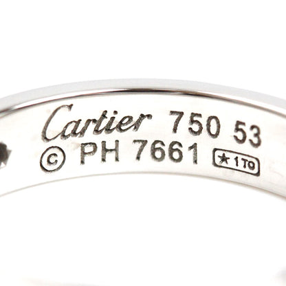 CARTIER カルティエ K18WG ホワイトゴールド ミニラブ 1Pダイヤ リング・指輪 B4050553 ダイヤモンド 12.5号 53 4.7g レディース【中古】【美品】
