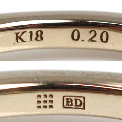 KASHIKEY K18BG ミル リング・指輪 BMI005 ダイヤモンド0.20ct 10号 2.4g レディース【中古】