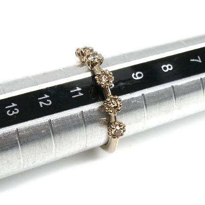 KASHIKEY K18BG ミル リング・指輪 BMI005 ダイヤモンド0.20ct 10号 2.4g レディース【中古】