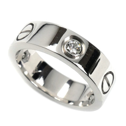 CARTIER カルティエ K18WG ホワイトゴールド ラブリング 3Pダイヤ リング・指輪 ダイヤモンド 10号 50 8.2g レディース【中古】【美品】