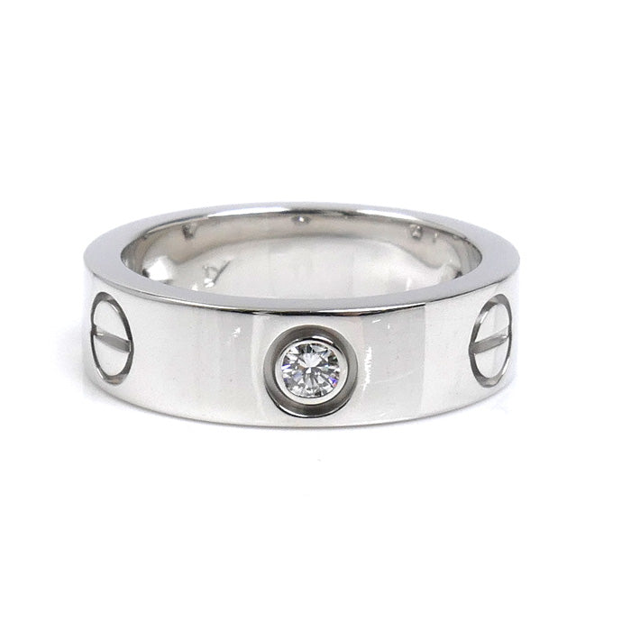 CARTIER カルティエ K18WG ホワイトゴールド ラブリング 3Pダイヤ リング・指輪 ダイヤモンド 10号 50 8.2g レディース【中古】【美品】