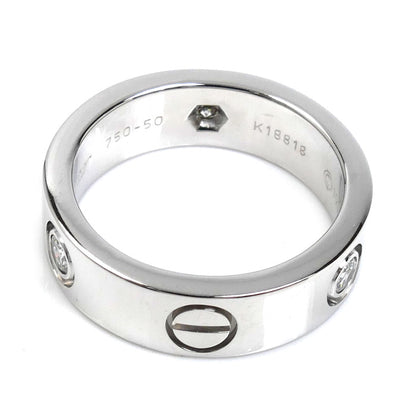 CARTIER カルティエ K18WG ホワイトゴールド ラブリング 3Pダイヤ リング・指輪 ダイヤモンド 10号 50 8.2g レディース【中古】【美品】