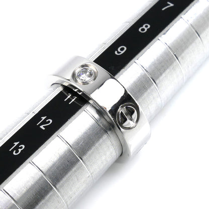 CARTIER カルティエ K18WG ホワイトゴールド ラブリング 3Pダイヤ リング・指輪 ダイヤモンド 10号 50 8.2g レディース【中古】【美品】