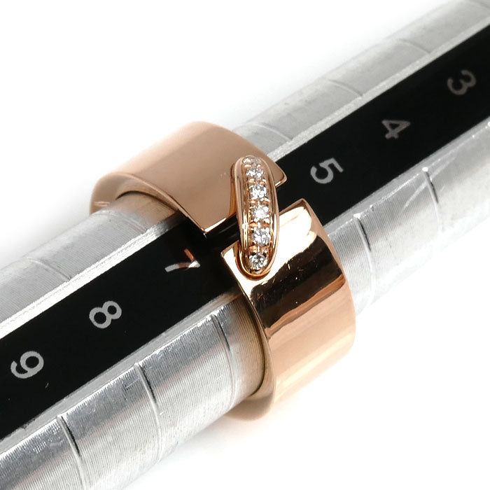Chaumet ショーメ K18PG ピンクゴールド リアン エヴィダンス リング・指輪 ダイヤモンド 6号 46 8.1g レディース【中古】