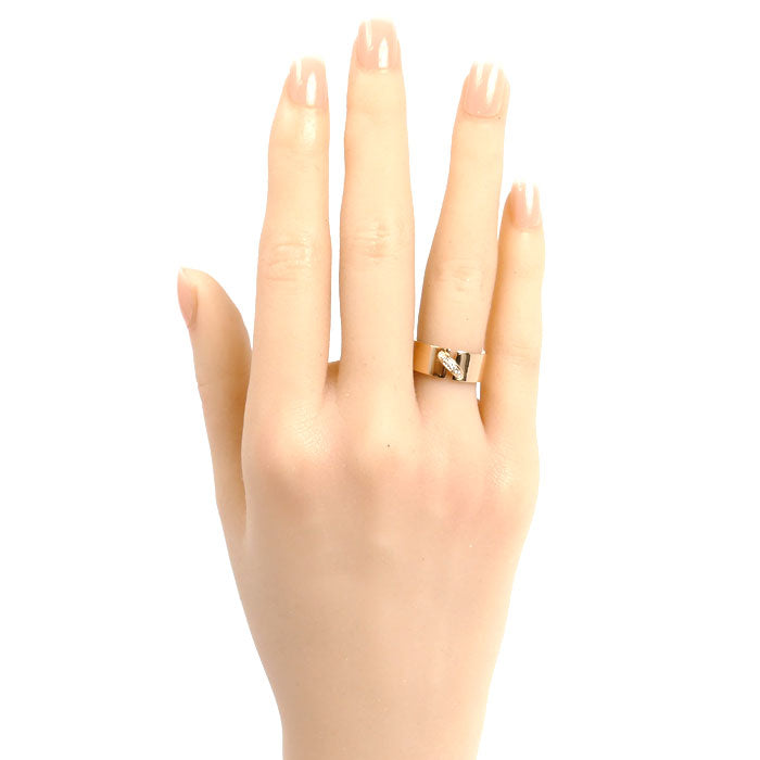 Chaumet ショーメ K18PG ピンクゴールド リアン エヴィダンス リング・指輪 ダイヤモンド 6号 46 8.1g レディース【中古】