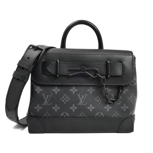 LOUIS VUITTON ルイ・ヴィトン スティーマー PM 2Wayショルダーバッグ モノグラム･エクリプス ブラック M46953 IC メンズ【中古】