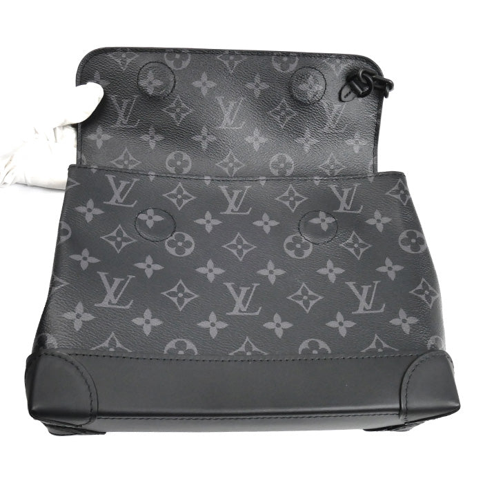 LOUIS VUITTON ルイ・ヴィトン スティーマー PM 2Wayショルダーバッグ モノグラム･エクリプス ブラック M46953 IC メンズ【中古】