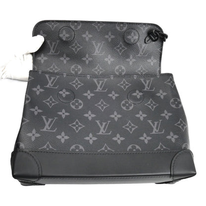 LOUIS VUITTON ルイ・ヴィトン スティーマー PM 2Wayショルダーバッグ モノグラム･エクリプス ブラック M46953 IC メンズ【中古】