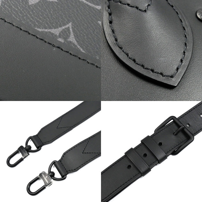LOUIS VUITTON ルイ・ヴィトン スティーマー PM 2Wayショルダーバッグ モノグラム･エクリプス ブラック M46953 IC メンズ【中古】