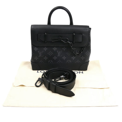 LOUIS VUITTON ルイ・ヴィトン スティーマー PM 2Wayショルダーバッグ モノグラム･エクリプス ブラック M46953 IC メンズ【中古】