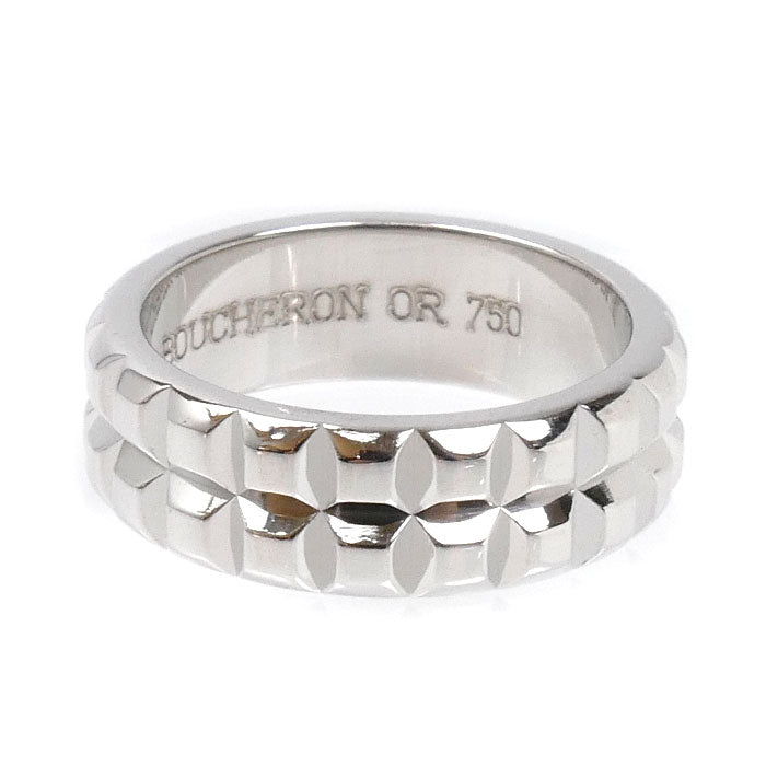 Boucheron ブシュロン K18WG ホワイトゴールド キャトル クルドパリ ポワントディアマン リング・指輪 5号 6.4g レディース【中古】【美品】