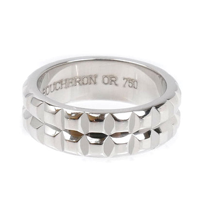 Boucheron ブシュロン K18WG ホワイトゴールド キャトル クルドパリ ポワントディアマン リング・指輪 5号 6.4g レディース【中古】【美品】