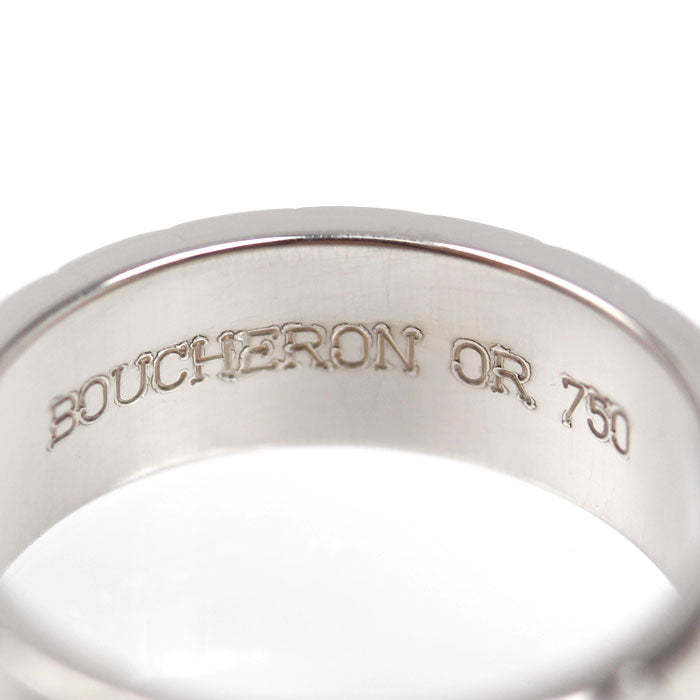 Boucheron ブシュロン K18WG ホワイトゴールド キャトル クルドパリ ポワントディアマン リング・指輪 5号 6.4g レディース【中古】【美品】