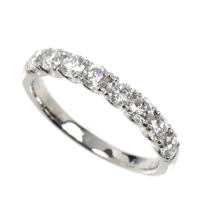 Ponte Vecchio ポンテヴェキオ Pt900プラチナ ハーフエタニティ リング・指輪 ダイヤモンド0.73ct 11号 3.4g 訳あり品 レディース【中古】
