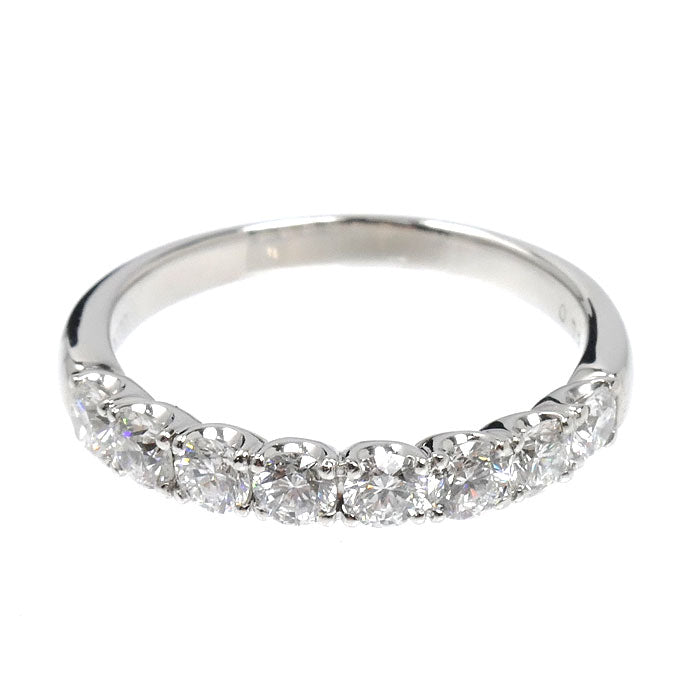 Ponte Vecchio ポンテヴェキオ Pt900プラチナ ハーフエタニティ リング・指輪 ダイヤモンド0.73ct 11号 3.4g 訳あり品 レディース【中古】