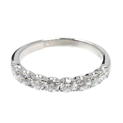 Ponte Vecchio ポンテヴェキオ Pt900プラチナ ハーフエタニティ リング・指輪 ダイヤモンド0.73ct 11号 3.4g 訳あり品 レディース【中古】