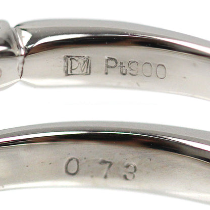 Ponte Vecchio ポンテヴェキオ Pt900プラチナ ハーフエタニティ リング・指輪 ダイヤモンド0.73ct 11号 3.4g 訳あり品 レディース【中古】