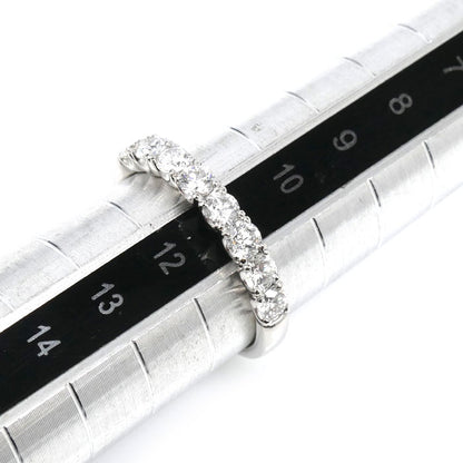 Ponte Vecchio ポンテヴェキオ Pt900プラチナ ハーフエタニティ リング・指輪 ダイヤモンド0.73ct 11号 3.4g 訳あり品 レディース【中古】