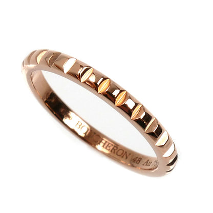 Boucheron ブシュロン K18PG ピンクゴールド キャトル クルドパリ スモール リング・指輪 JAL01164 8号 48 1.9g レディース【中古】【美品】