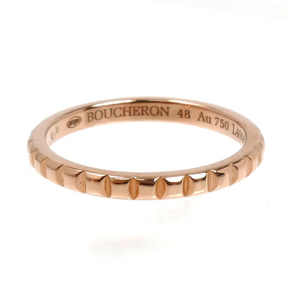 Boucheron ブシュロン K18PG ピンクゴールド キャトル クルドパリ スモール リング・指輪 JAL01164 8号 48 1.9g レディース【中古】【美品】
