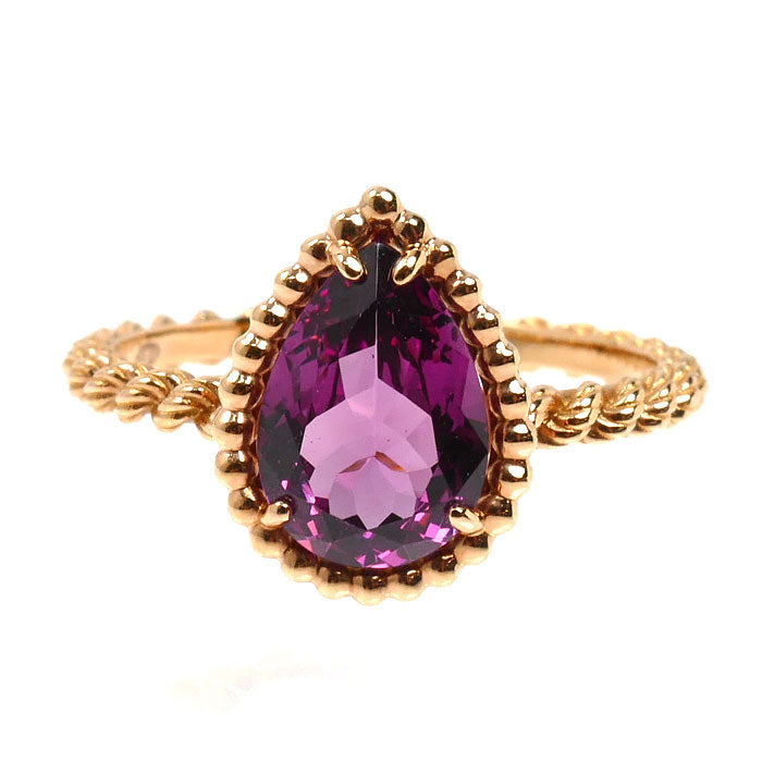 Boucheron ブシュロン K18PG ピンクゴールド セルパンボエム スモール リング・指輪 JRG02783 ロードライトガーネット 13号 53 2.5g レディース【中古】【美品】