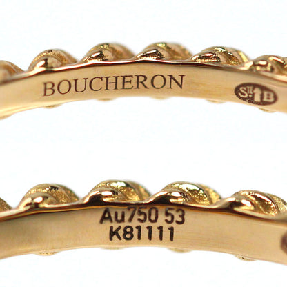 Boucheron ブシュロン K18PG ピンクゴールド セルパンボエム スモール リング・指輪 JRG02783 ロードライトガーネット 13号 53 2.5g レディース【中古】【美品】