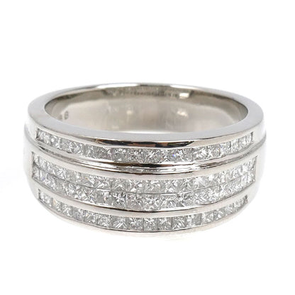 Pt900プラチナ リング・指輪 ダイヤモンド1.38ct 19号 13.3g ユニセックス【中古】
