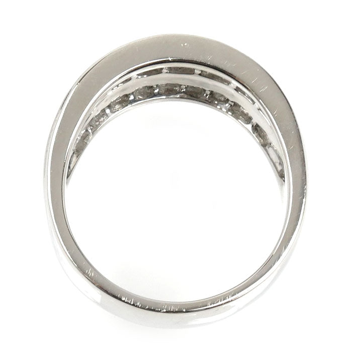 Pt900プラチナ リング・指輪 ダイヤモンド1.38ct 19号 13.3g ユニセックス【中古】