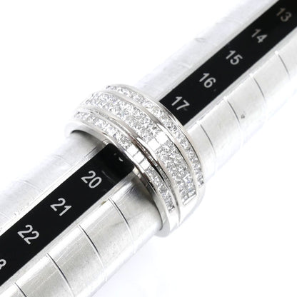 Pt900プラチナ リング・指輪 ダイヤモンド1.38ct 19号 13.3g ユニセックス【中古】