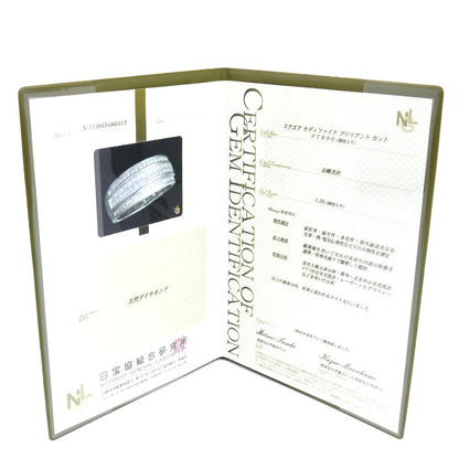 Pt900プラチナ リング・指輪 ダイヤモンド1.38ct 19号 13.3g ユニセックス【中古】