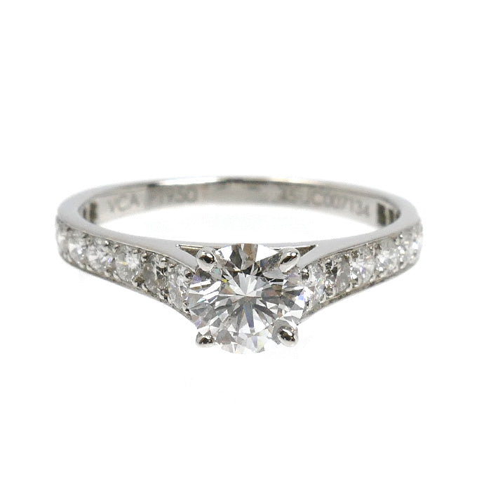 Van Cleef & Arpels ヴァンクリーフ＆アーペル Pt950プラチナ ロマンス ソリティア リング・指輪 VCARG41700 ダイヤモンド0.40ct 5号 45 1.9g レディース【中古】【美品】
