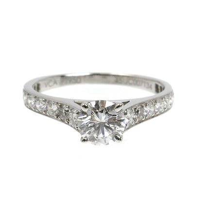 Van Cleef & Arpels ヴァンクリーフ＆アーペル Pt950プラチナ ロマンス ソリティア リング・指輪 VCARG41700 ダイヤモンド0.40ct 5号 45 1.9g レディース【中古】【美品】