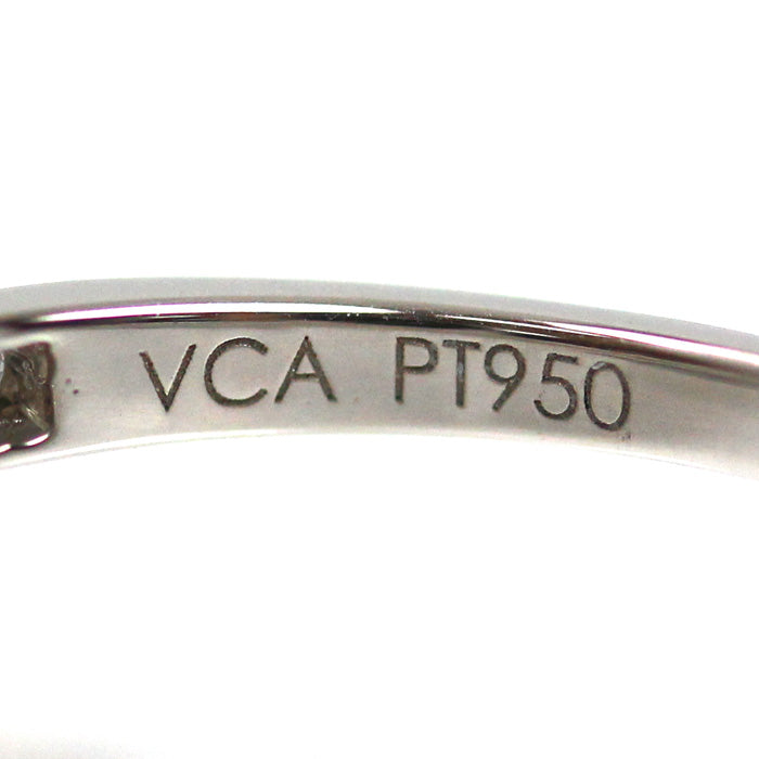 Van Cleef & Arpels ヴァンクリーフ＆アーペル Pt950プラチナ ロマンス ソリティア リング・指輪 VCARG41700 ダイヤモンド0.40ct 5号 45 1.9g レディース【中古】【美品】