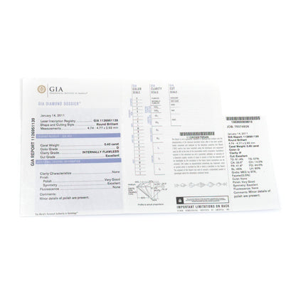 Van Cleef & Arpels ヴァンクリーフ＆アーペル Pt950プラチナ ロマンス ソリティア リング・指輪 VCARG41700 ダイヤモンド0.40ct 5号 45 1.9g レディース【中古】【美品】