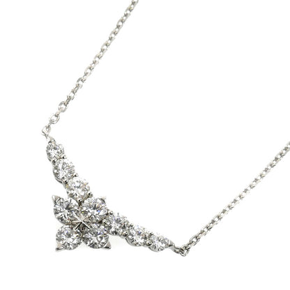 STAR JEWELRY スタージュエリー Pt950プラチナ ネックレス ダイヤモンド0.33ct 2.4g 40～43cm レディース【中古】