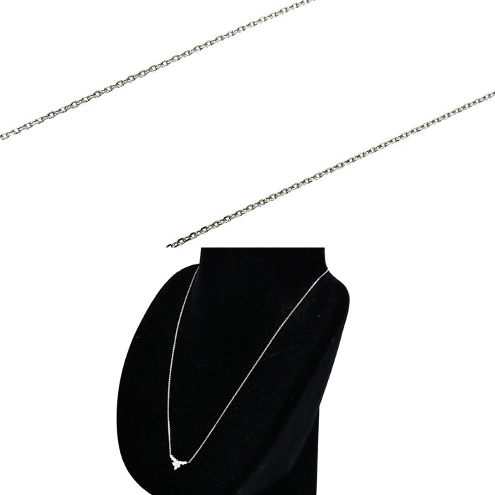 STAR JEWELRY スタージュエリー Pt950プラチナ ネックレス ダイヤモンド0.33ct 2.4g 40～43cm レディース【中古】