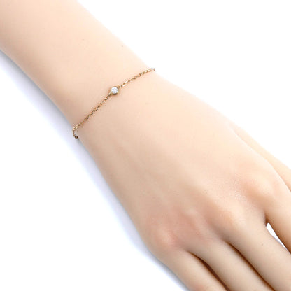 CARTIER カルティエ K18PG ピンクゴールド ダムール スモール ブレスレット B6040300 ダイヤモンド 2.1g 16.5/18.5cm レディース【中古】