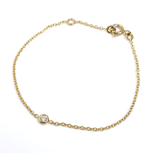 Dior ディオール K18YG イエローゴールド ミミウィ ブレスレット ダイヤモンド 1.1g 13/14.5cm レディース【中古】