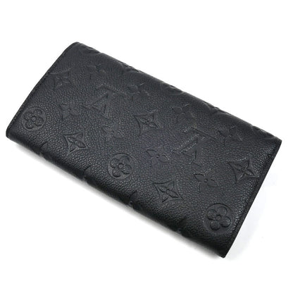 LOUIS VUITTON ルイ・ヴィトン ポルトフォイユ･サラ 長財布 モノグラム･アンプラント ブラック M82257 IC レディース【中古】
