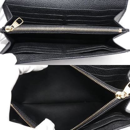 LOUIS VUITTON ルイ・ヴィトン ポルトフォイユ･サラ 長財布 モノグラム･アンプラント ブラック M82257 IC レディース【中古】