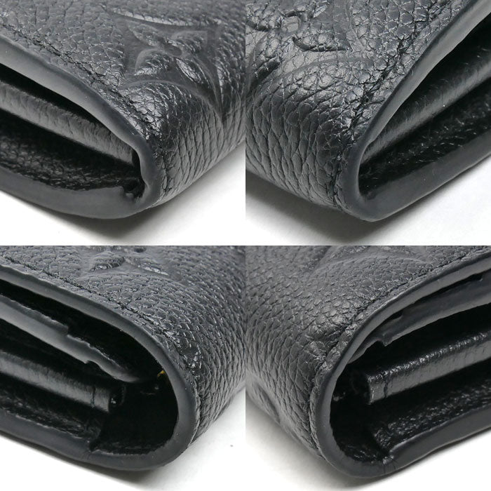 LOUIS VUITTON ルイ・ヴィトン ポルトフォイユ･サラ 長財布 モノグラム･アンプラント ブラック M82257 IC レディース【中古】
