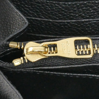 LOUIS VUITTON ルイ・ヴィトン ポルトフォイユ･サラ 長財布 モノグラム･アンプラント ブラック M82257 IC レディース【中古】