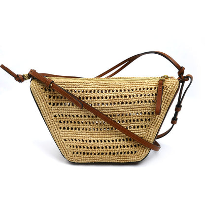 LOEWE ロエベ ハンモックホーボー ミニ 2Wayショルダーバッグ タン ナチュラル A538G13X09 レディース【中古】