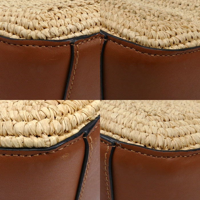 LOEWE ロエベ ハンモックホーボー ミニ 2Wayショルダーバッグ タン ナチュラル A538G13X09 レディース【中古】